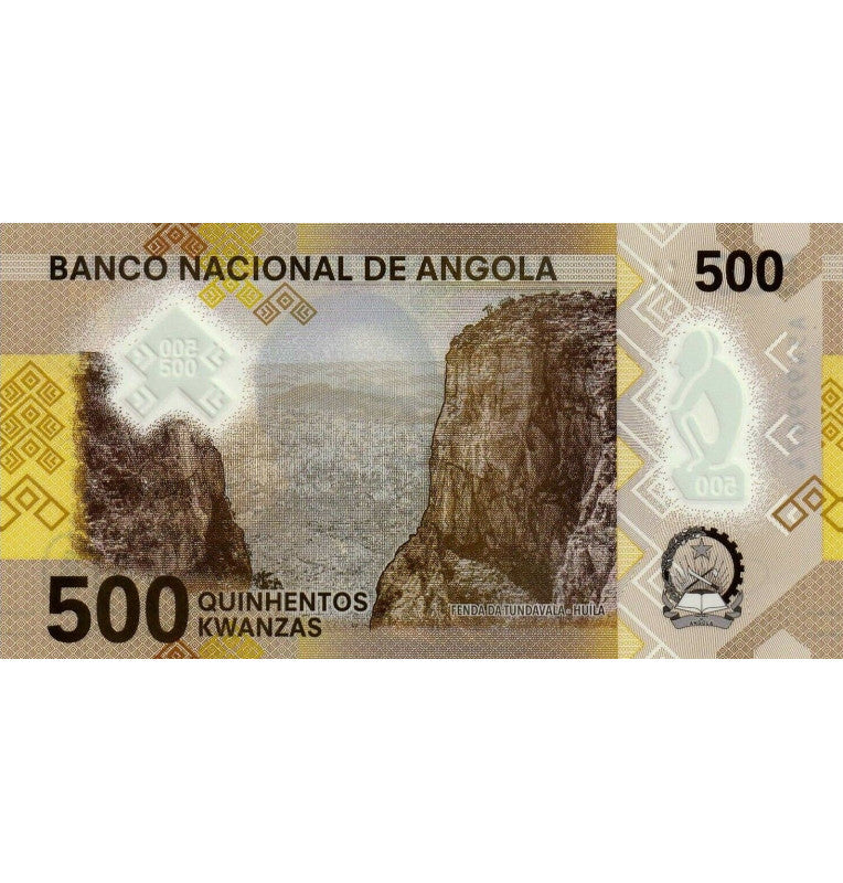 Angola 500 Kwanzas 2020 Pick Nuevo Polímero